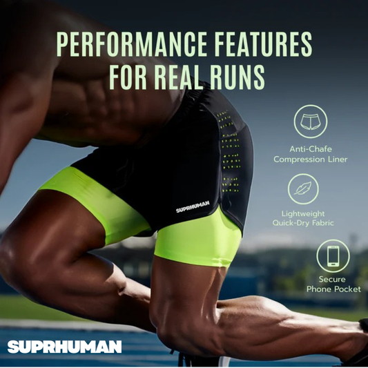 SUPRHUMAN™ Pro-Stride | 2-in-1 Shorts |