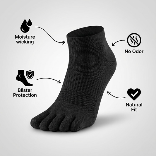 PRO-RUNNERS 5 Toe Socks By SUPRHUMAN